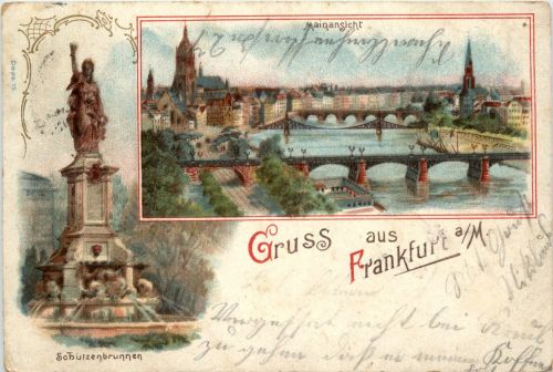 Gruss aus Frankfurt - Litho