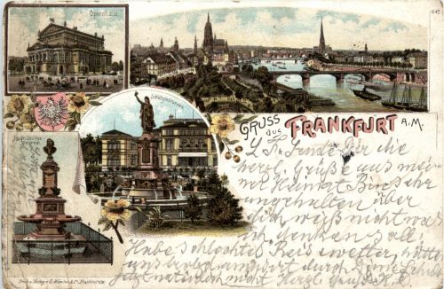 Gruss aus Frankfurt - Litho