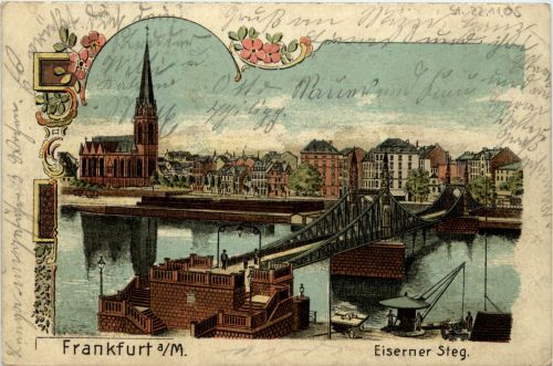 Gruss aus Frankfurt - Litho
