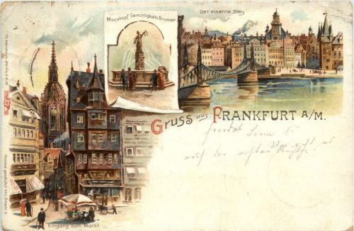 Gruss aus Frankfurt - Litho