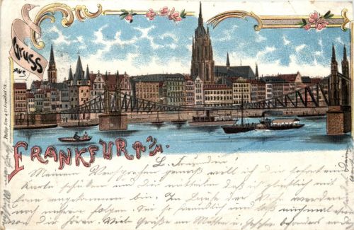 Gruss aus Frankfurt - Litho
