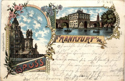 Gruss aus Frankfurt - Litho