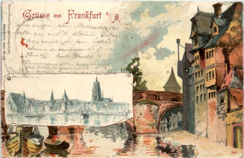 Gruss aus Frankfurt - Litho
