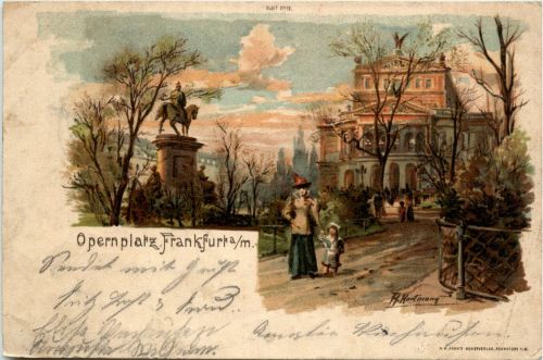 Gruss aus Frankfurt - Litho