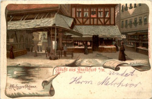 Gruss aus Frankfurt - Litho