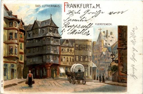 Gruss aus Frankfurt - Litho