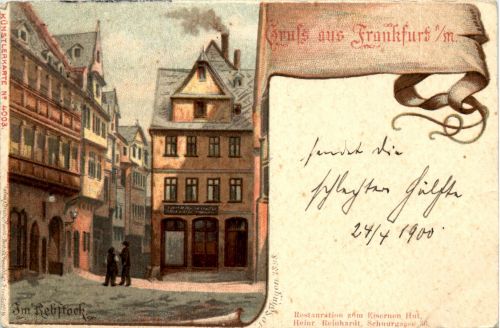 Gruss aus Frankfurt - Litho
