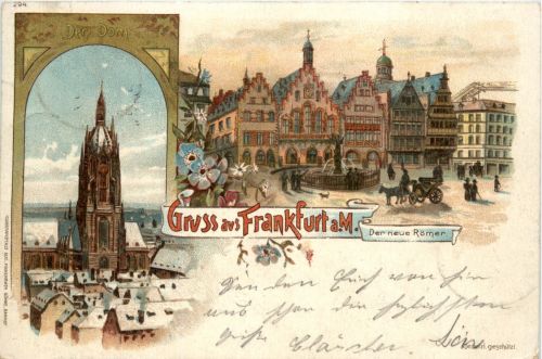 Gruss aus Frankfurt - Litho