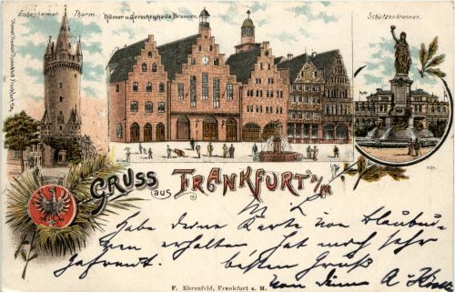 Gruss aus Frankfurt - Litho