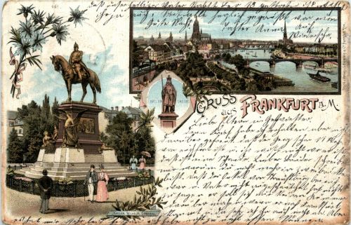 Gruss aus Frankfurt - Litho