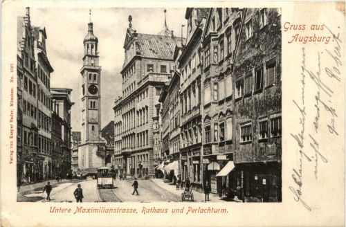 Gruss aus Augsburg - Untere Maximilianstrasse