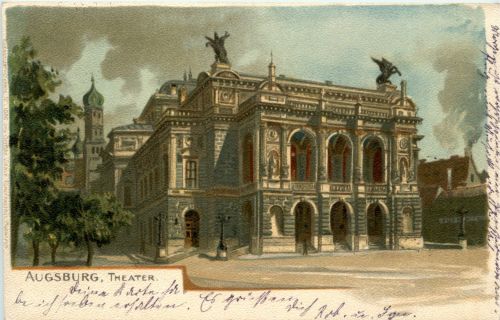 Augsburg - Theater - Litho