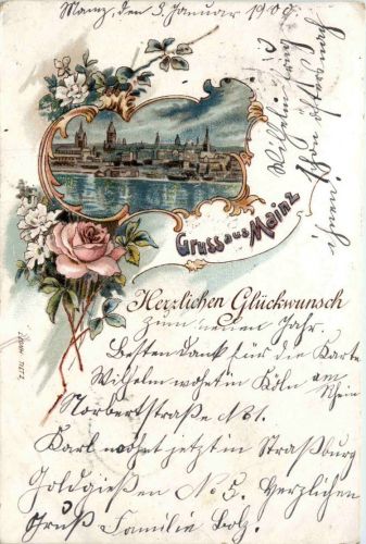 Gruss aus Mainz - Litho