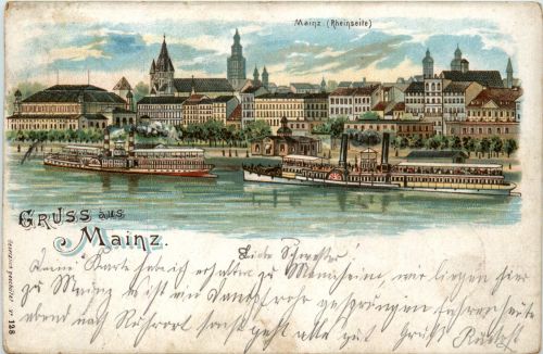 Gruss aus Mainz - Litho