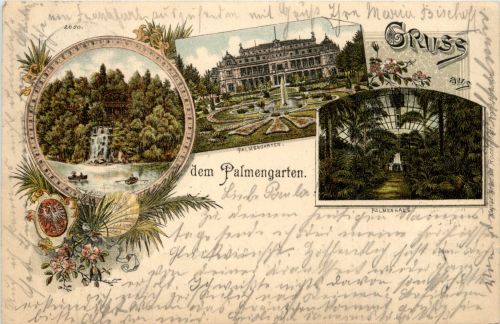 Gruss aus Frankfurt - Litho 1895