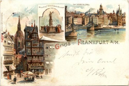 Gruss aus Frankfurt - Litho