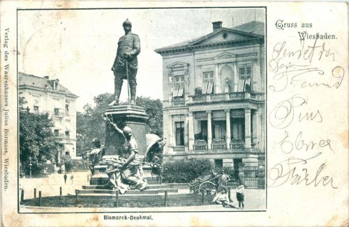 Gruss aus Wiesbaden - Bismarck Denkmal
