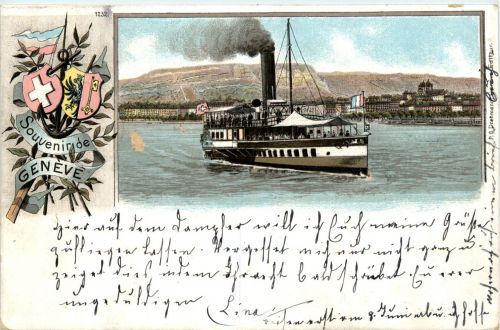 Souvenir de Geneve - Litho