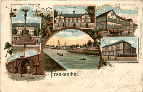 Gruss aus Frankenthal - Litho