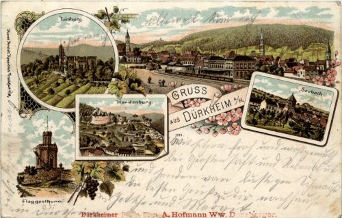 Gruss aus Bad Dürkheim - Litho