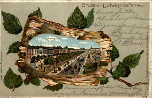 Gruss aus Ludwigshafen - Litho
