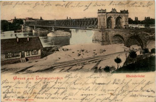 Gruss aus Ludwigshafen - Rheinbrücke