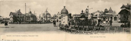 Düsseldorf - Ausstellung 1902 - Klappkarte