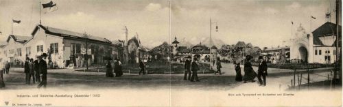 Düsseldorf - Ausstellung 1902 - Klappkarte