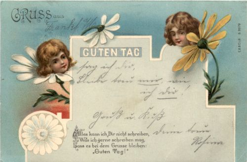 Kinder mit Blumen