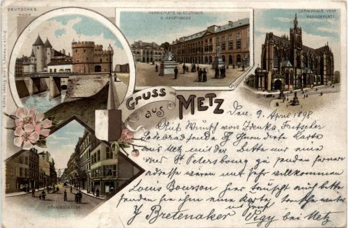 Gruss aus Metz - Litho