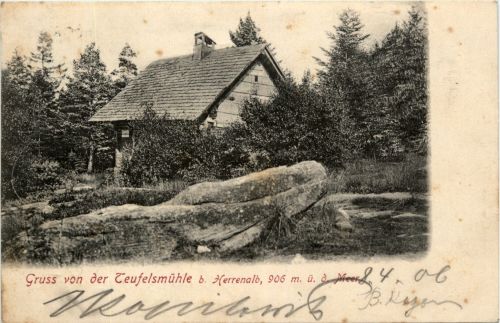 Herrenalb - Gruss von der Teufelsmühle