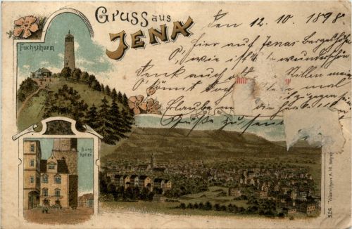 Gruss aus Jena - Litho