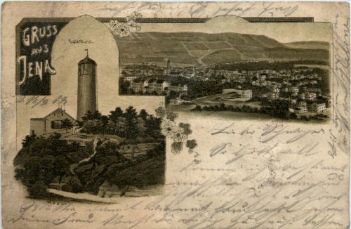 Gruss aus Jena - Litho