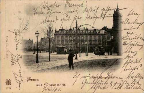 Gruss aus Darmstadt - Ernst Ludwigplatz