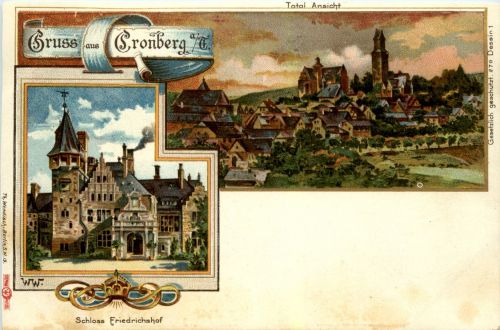 Gruss aus Cronberg - Litho
