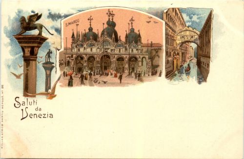 Saluti da Venezia - Litho