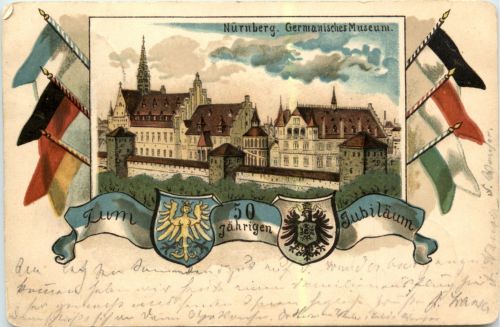 Nürnberg - Zum 50jährigen Jubiläum - Litho