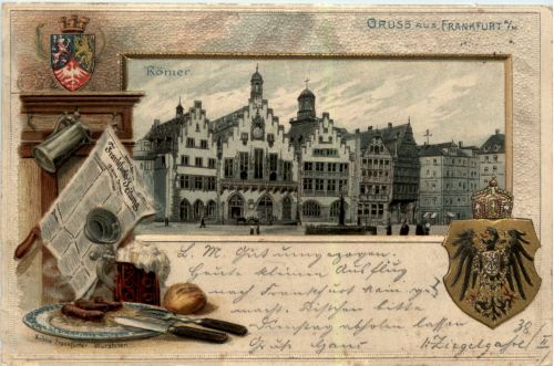 Gruss aus Frankfurt - Litho