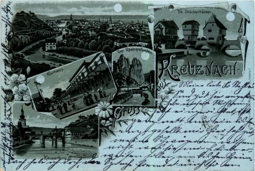 Gruss aus Bad Kreuznach - Litho
