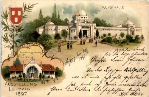 Leipzig - Ausstellung 1897 - Litho