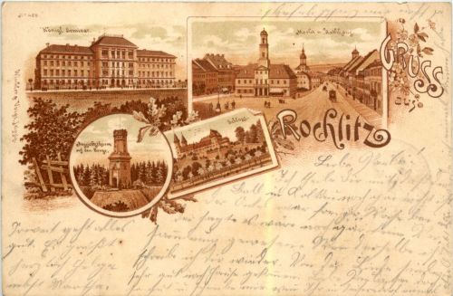Gruss aus rochlitz - Litho
