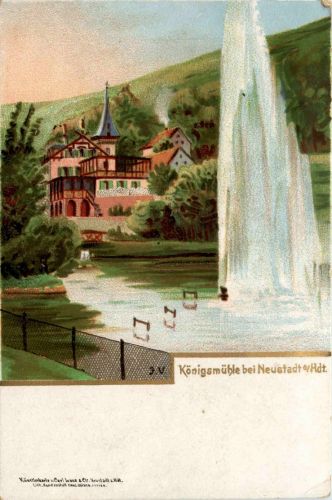 Königsmühle bei Neustadt - Litho