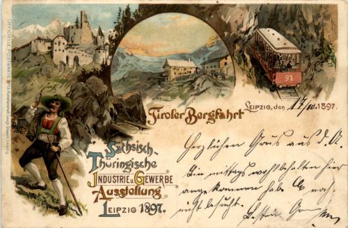 Leipzig - Industrie Gewerbe Ausstellung 1897 - Litho
