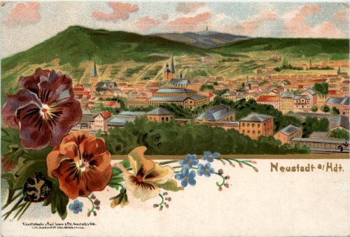 Gruss aus Neustadt an der Haardt - Litho