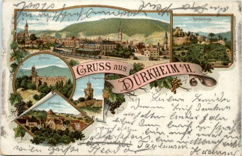 Gruss aus Bad Dürckheim - Litho