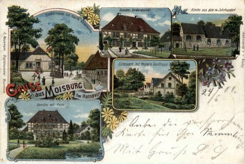 Gruss aus Moisburg - Litho
