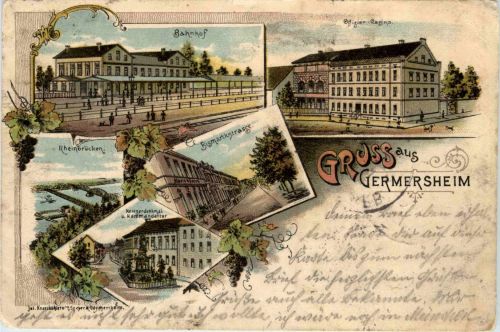 Gruss aus Germersheim - Litho