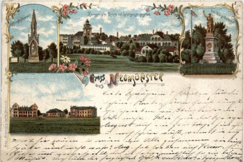 Gruss aus Neumünster - Litho