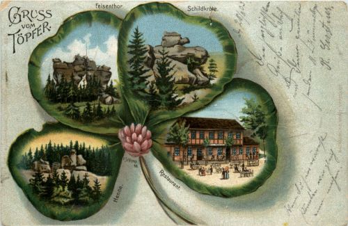 Gruss vom Töpfer - Litho