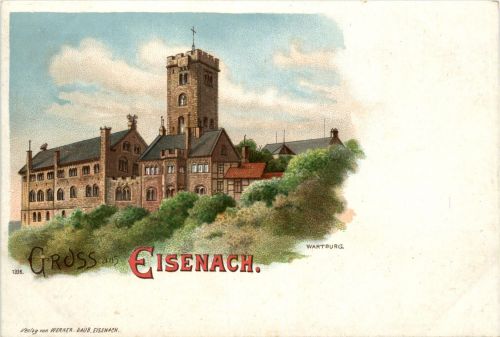 Gruss aus Eisenach - Litho